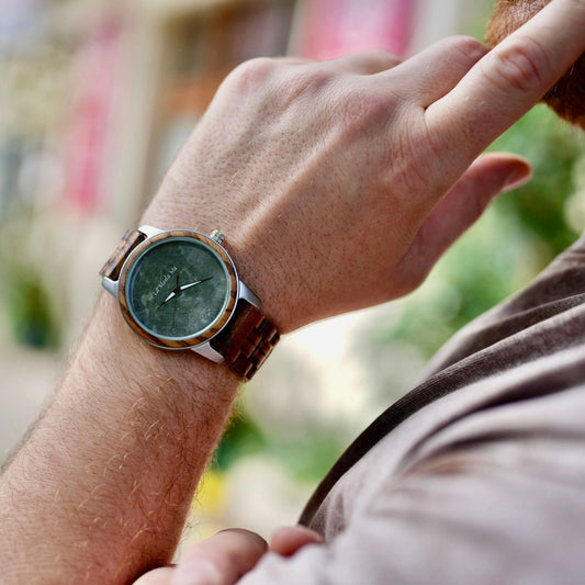 Zegarek Męski - Watch Horizon - Eco-Friendly Walnut Wooden Timepiece