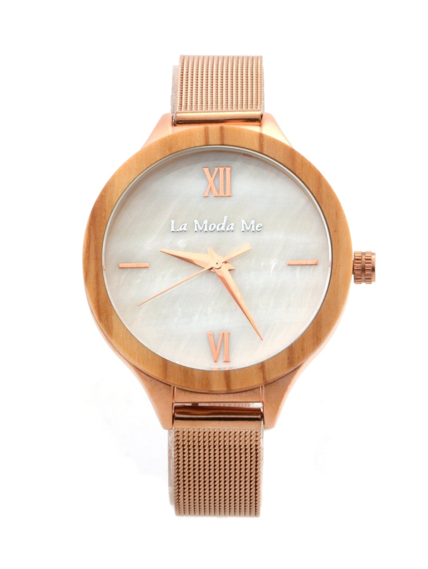 Watch Olivewood Grace - Eco-Friendly Rosegold & Olivewood Timepiece-4