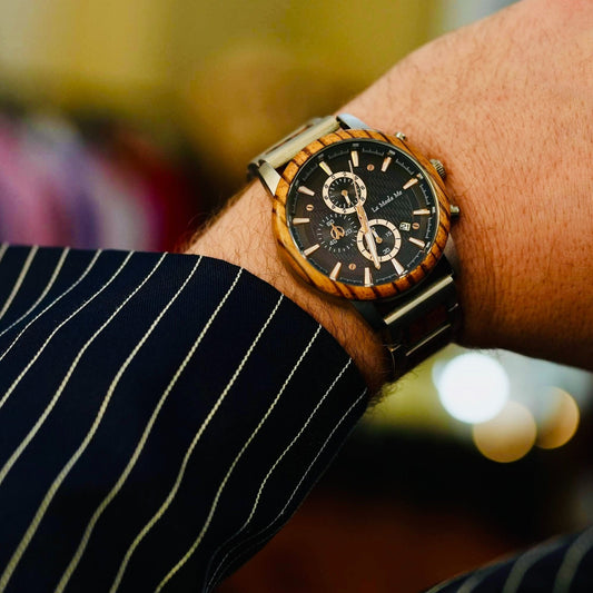 Watch Timberline Blue - Eco-Friendly Wooden Timepiece-1