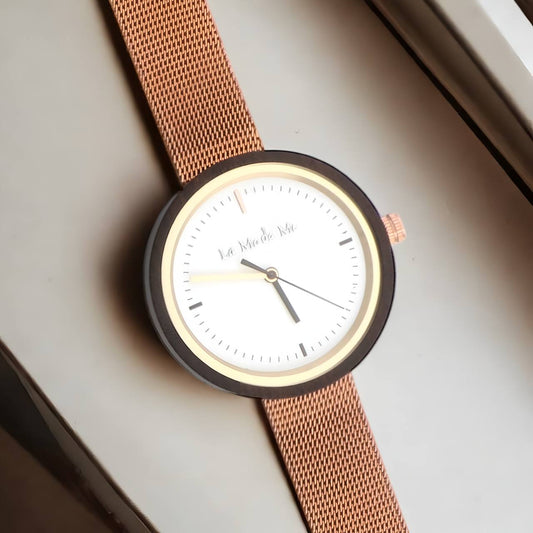 Watch Lumin Rosegold - Eco-Friendly Minimalist Round Timepiece-0