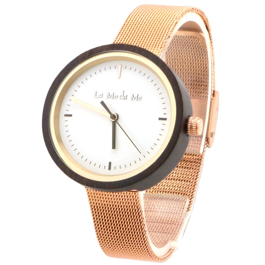 Watch Lumin Rosegold - Eco-Friendly Minimalist Round Timepiece-3