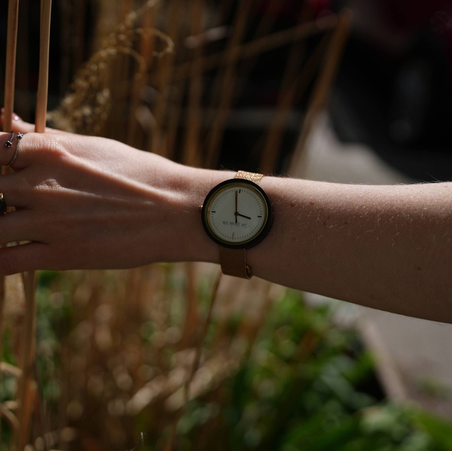 Watch Lumin Rosegold - Eco-Friendly Minimalist Round Timepiece-2