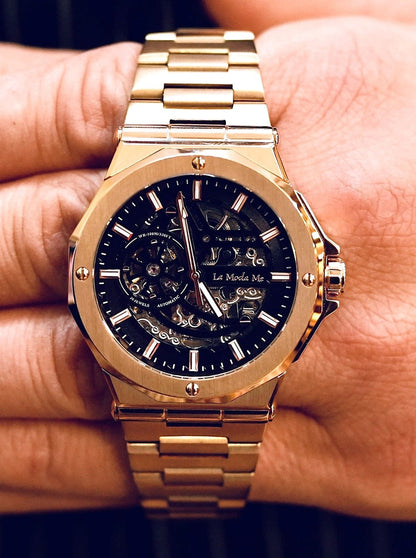 Rubros Jewel Gold Watch - Luxury Gold Timepiece-1