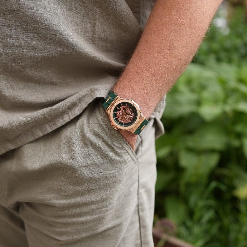 Stetind Emerald Watch - Anvil of the Gods Luxury Timepiece-3