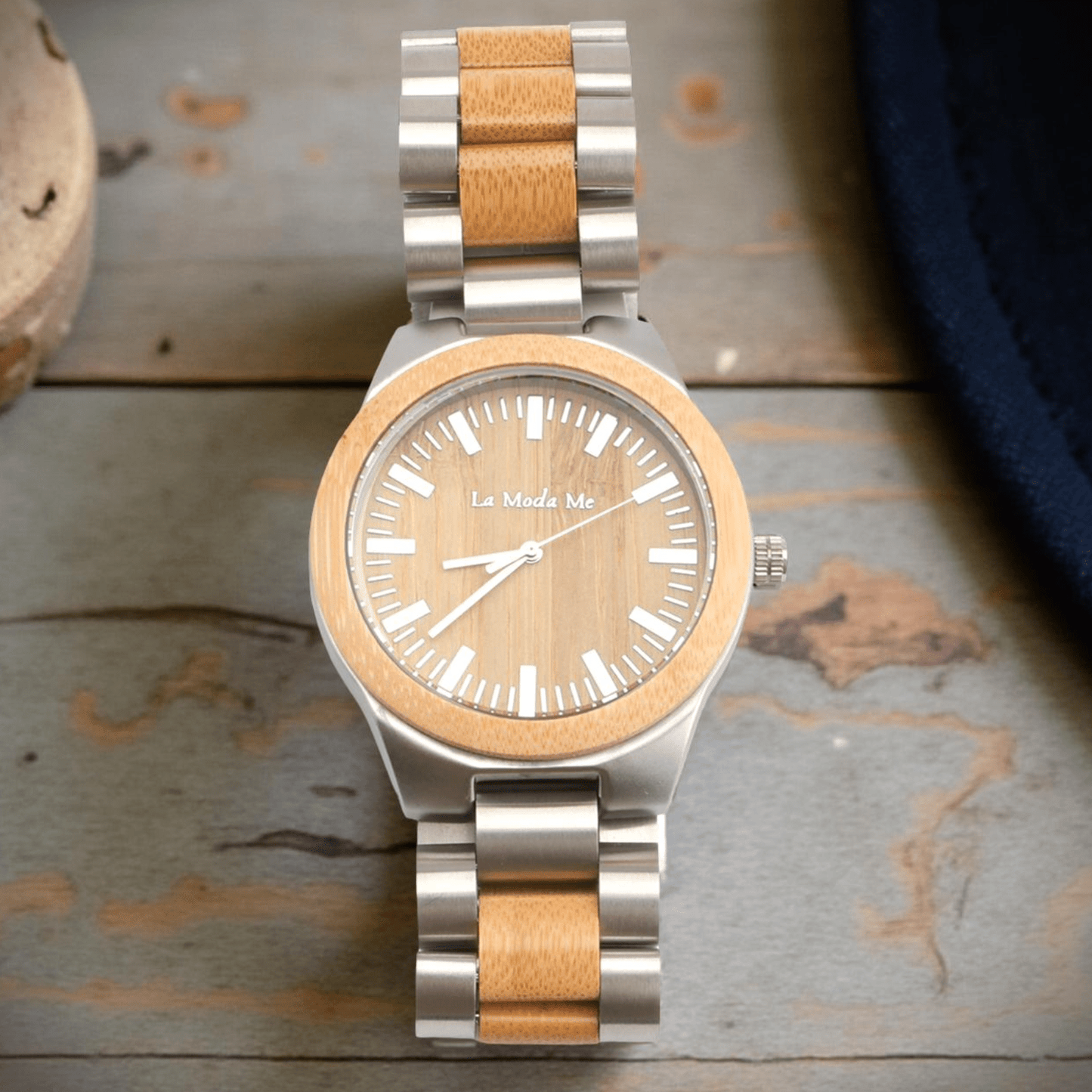 Watch Ember - Eco-Friendly Gold Oak Wooden Timepiece-0