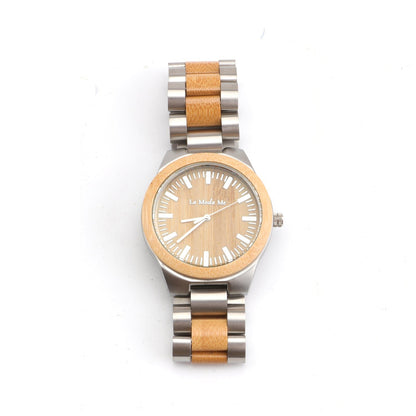 Watch Ember - Eco-Friendly Gold Oak Wooden Timepiece-4