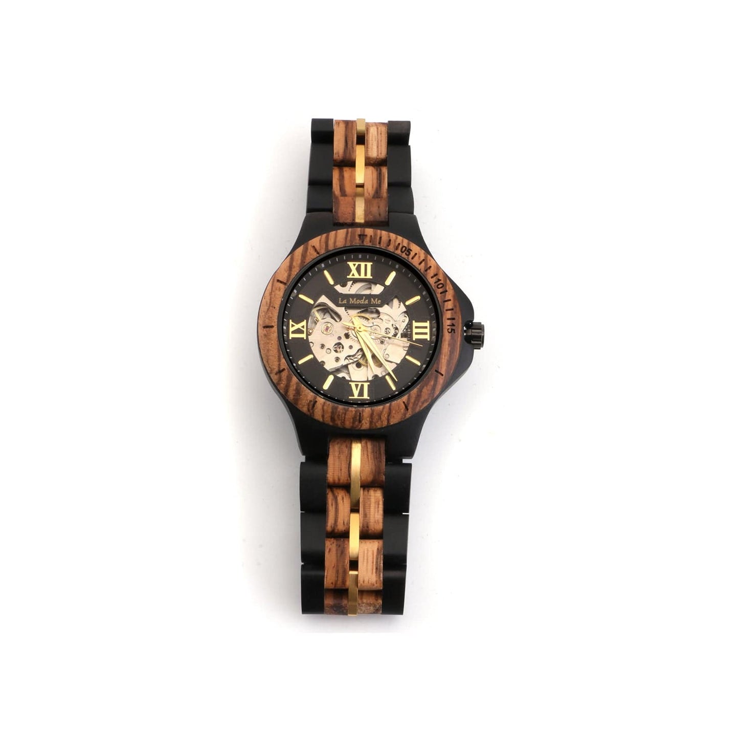 Zegarek Męski - Watch Notterdam Automatic Zebrawood - Eco-Friendly Wooden Watch