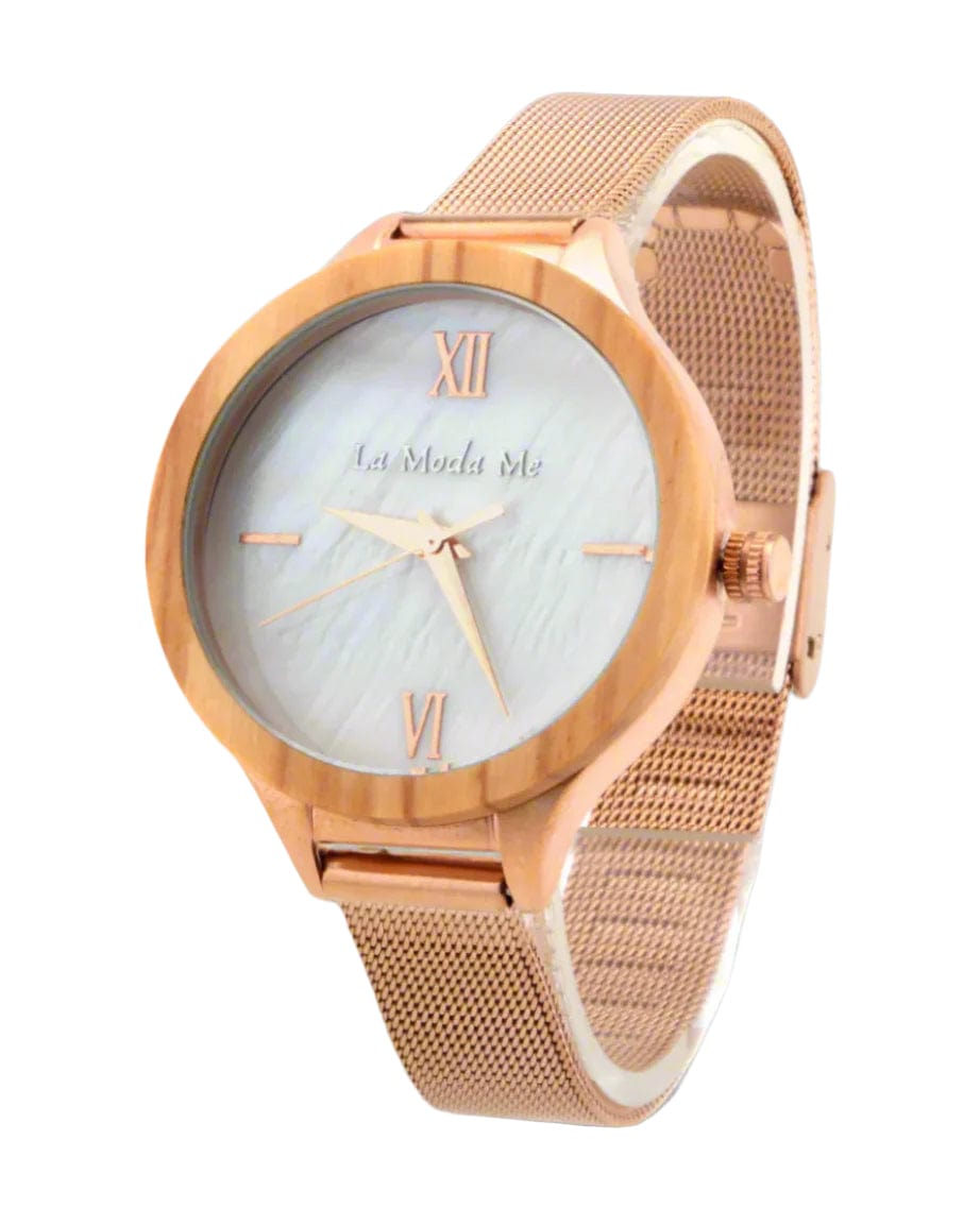 Watch Olivewood Grace - Eco-Friendly Rosegold & Olivewood Timepiece-3
