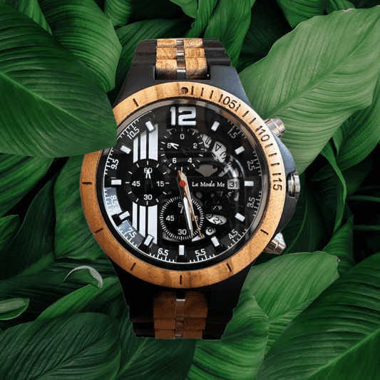Watch Templer Knight Zebrawood - Eco-Friendly Wooden Timepiece-0