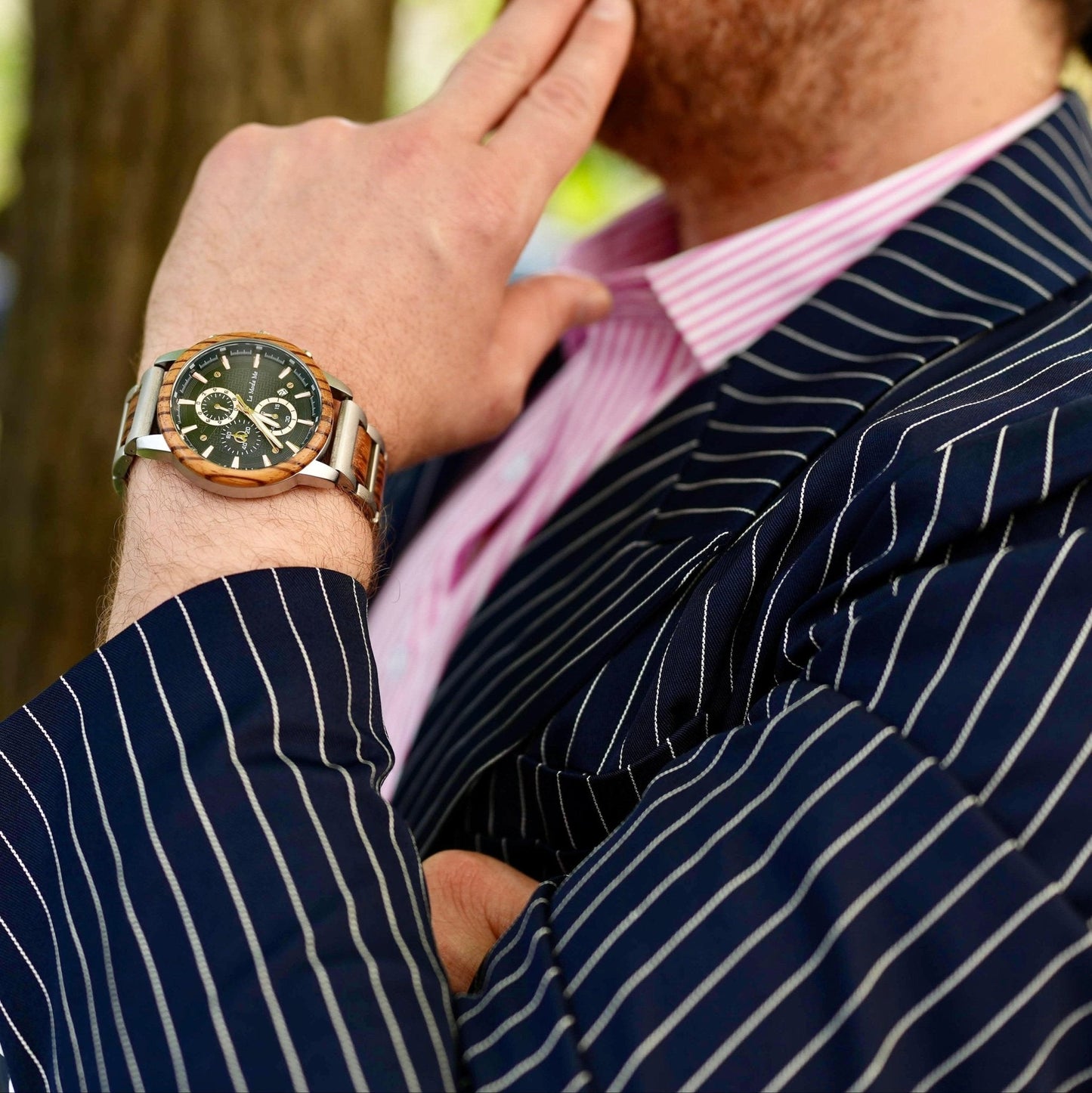 Watch Timberline Blue - Eco-Friendly Wooden Timepiece-2