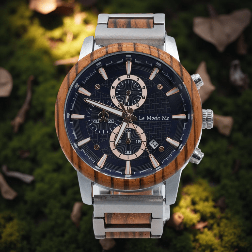 Watch Timberline Blue - Eco-Friendly Wooden Timepiece-0