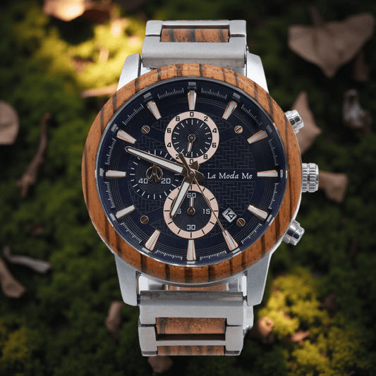 Watch Timberline Blue - Eco-Friendly Wooden Timepiece-0